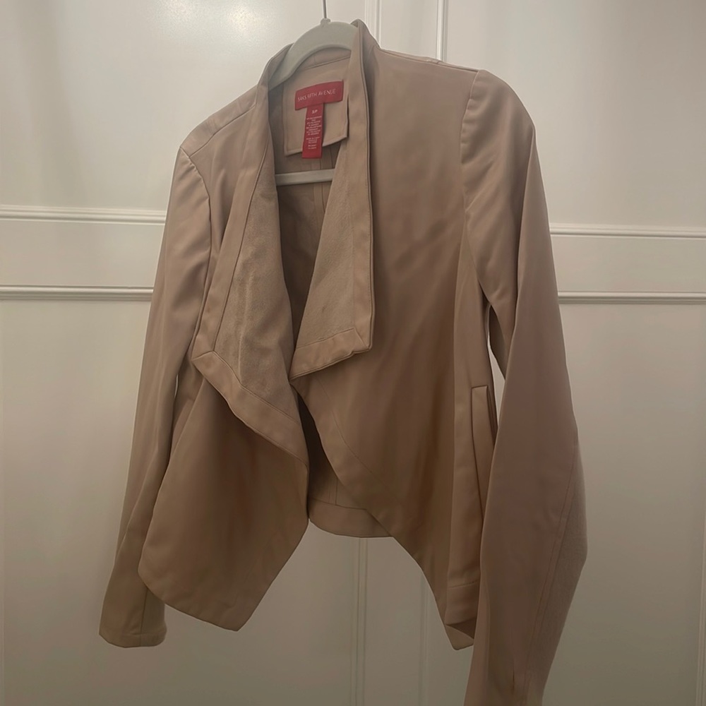Saks fifth avenue faux leather jacket